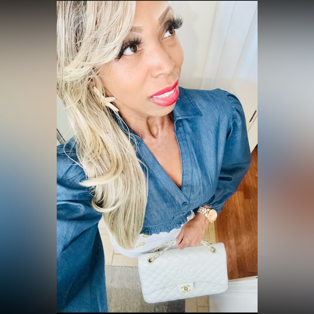 Uptown Blue Denim Blouse💙